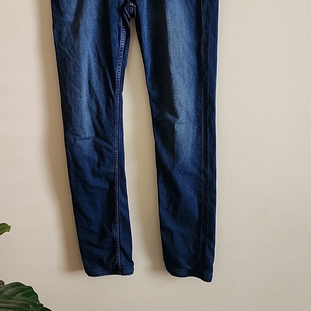 Paige Lennox straight leg jeans women's 30 waist midrise light stretch